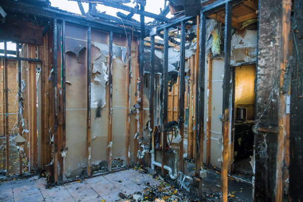 Professional Fire Damage Restoration technician working in Lansdowne, PA